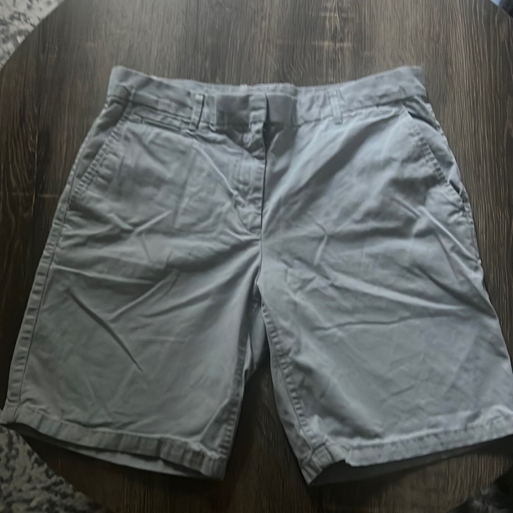 Gap size 6 long shorts gray khaki
